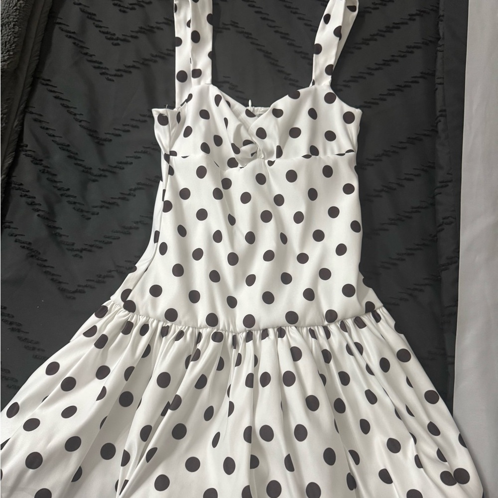 Zara Black and White Spaghetti Strap Sundress